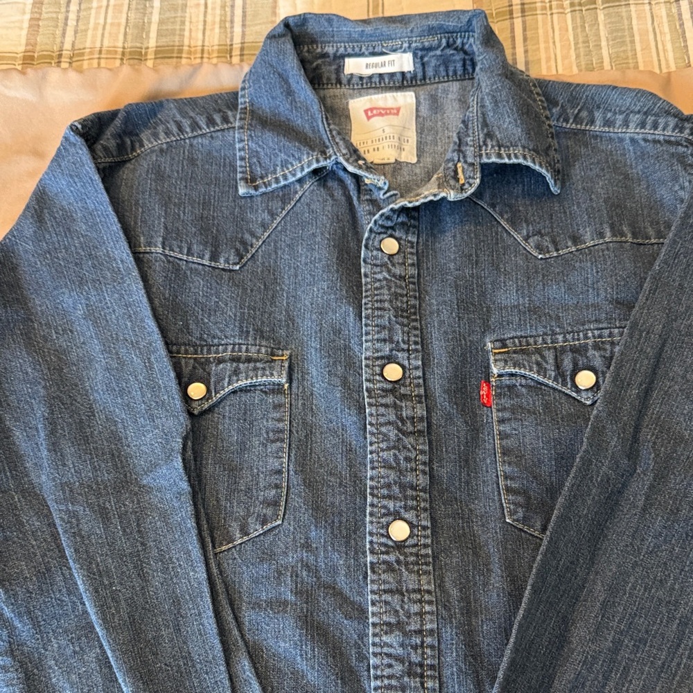 Levi's Indigo Denim Button-Up Shirt